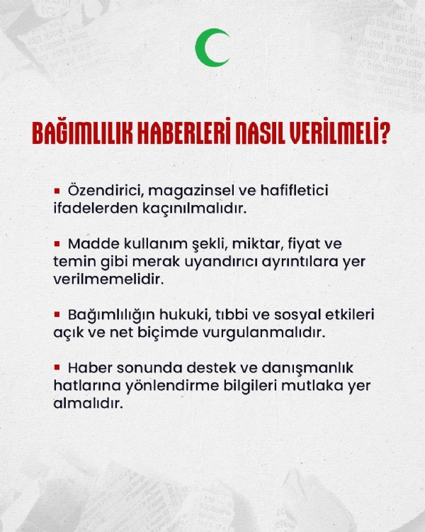 Yeşilay'dan bağımlılık haberlerinde 'özendiricilik' riskine karşı uyarı